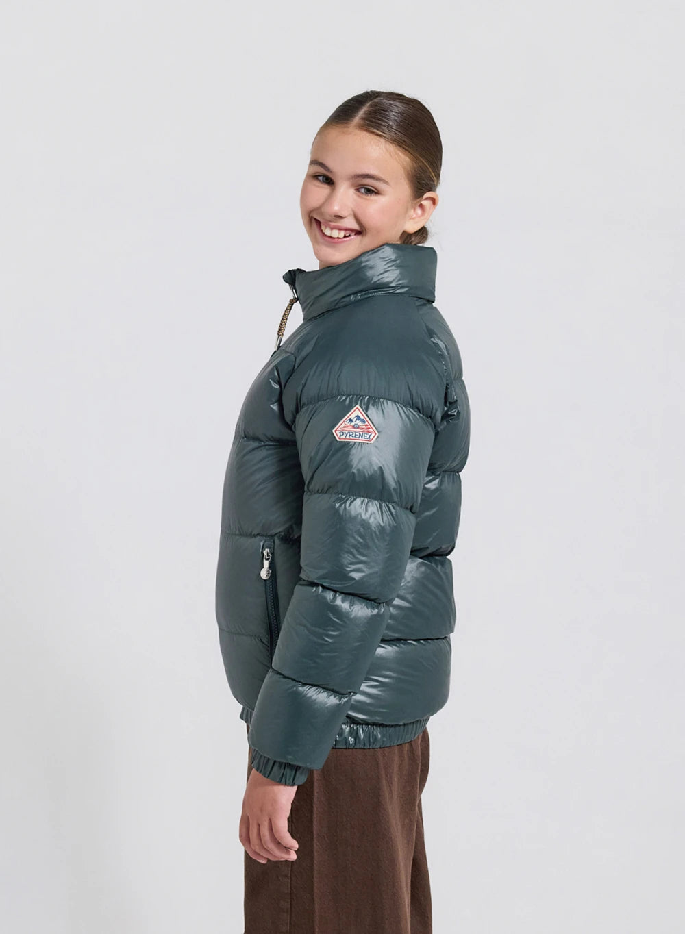 Children's down jacket Pyrenex Vintage Mythic dark green