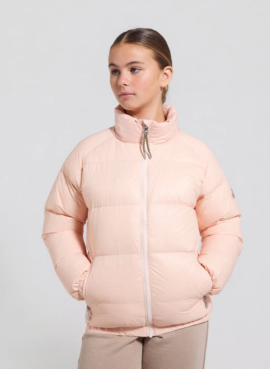 Children's pale pink Vintage Mythic down jacket by Pyrenex