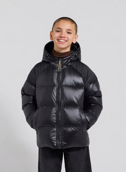 Pyrenex Sten black children's hooded down jacket