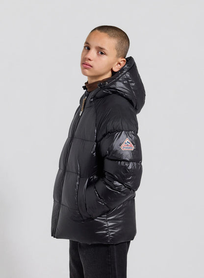 Pyrenex Sten black children's hooded down jacket