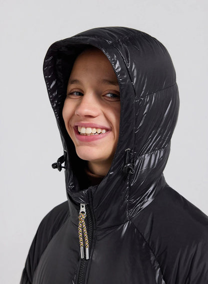 Pyrenex Sten black children's hooded down jacket