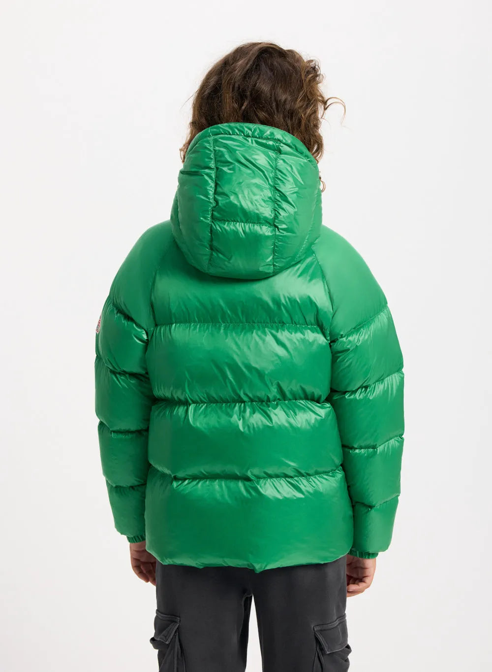Pyrenex Sten children's hooded down jacket in green