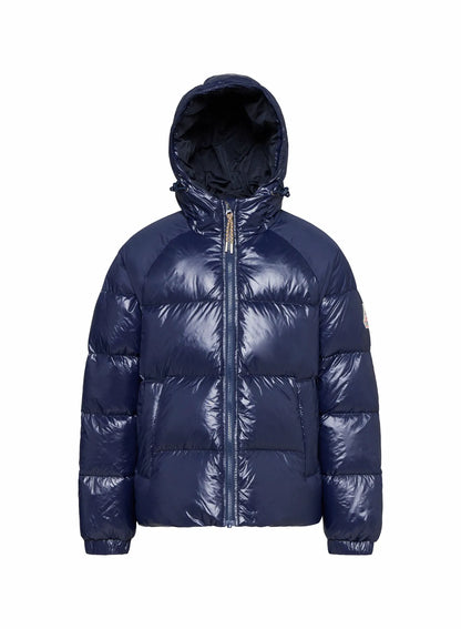 Pyrenex Sten navy blue children's hooded down jacket