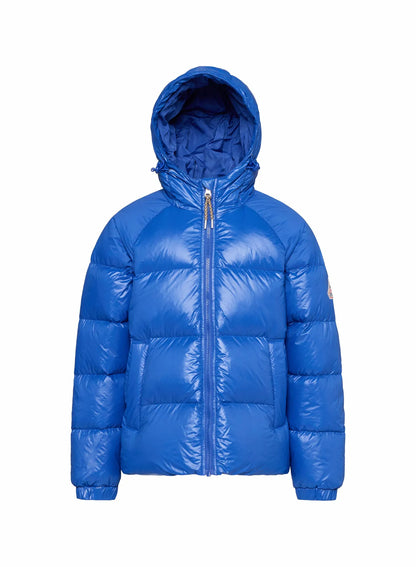 Pyrenex Sten blue children's hooded down jacket