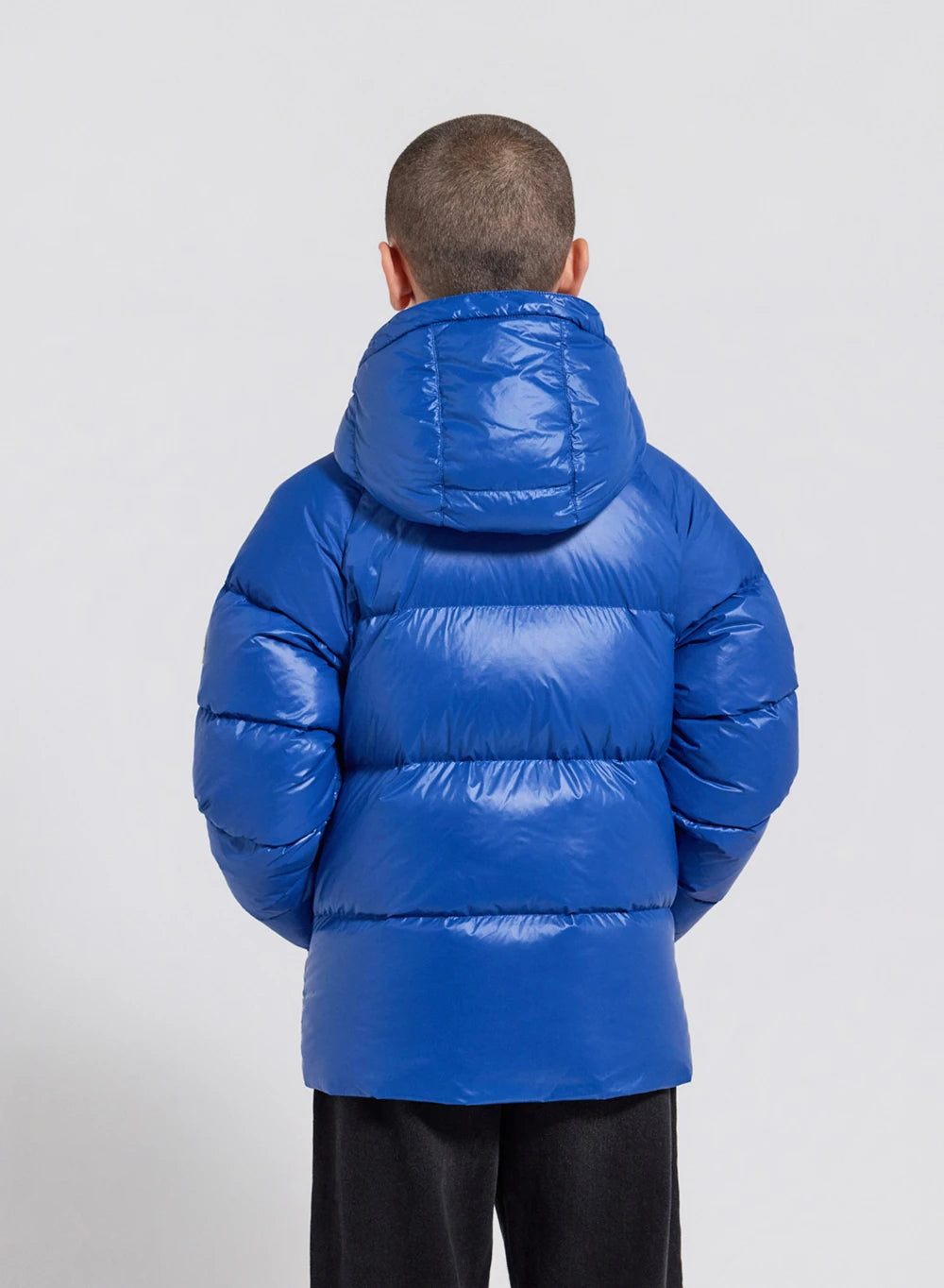 Pyrenex Sten blue children's hooded down jacket