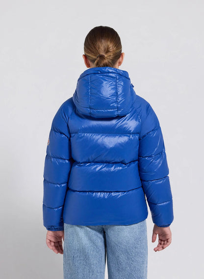 Pyrenex Sten blue children's hooded down jacket