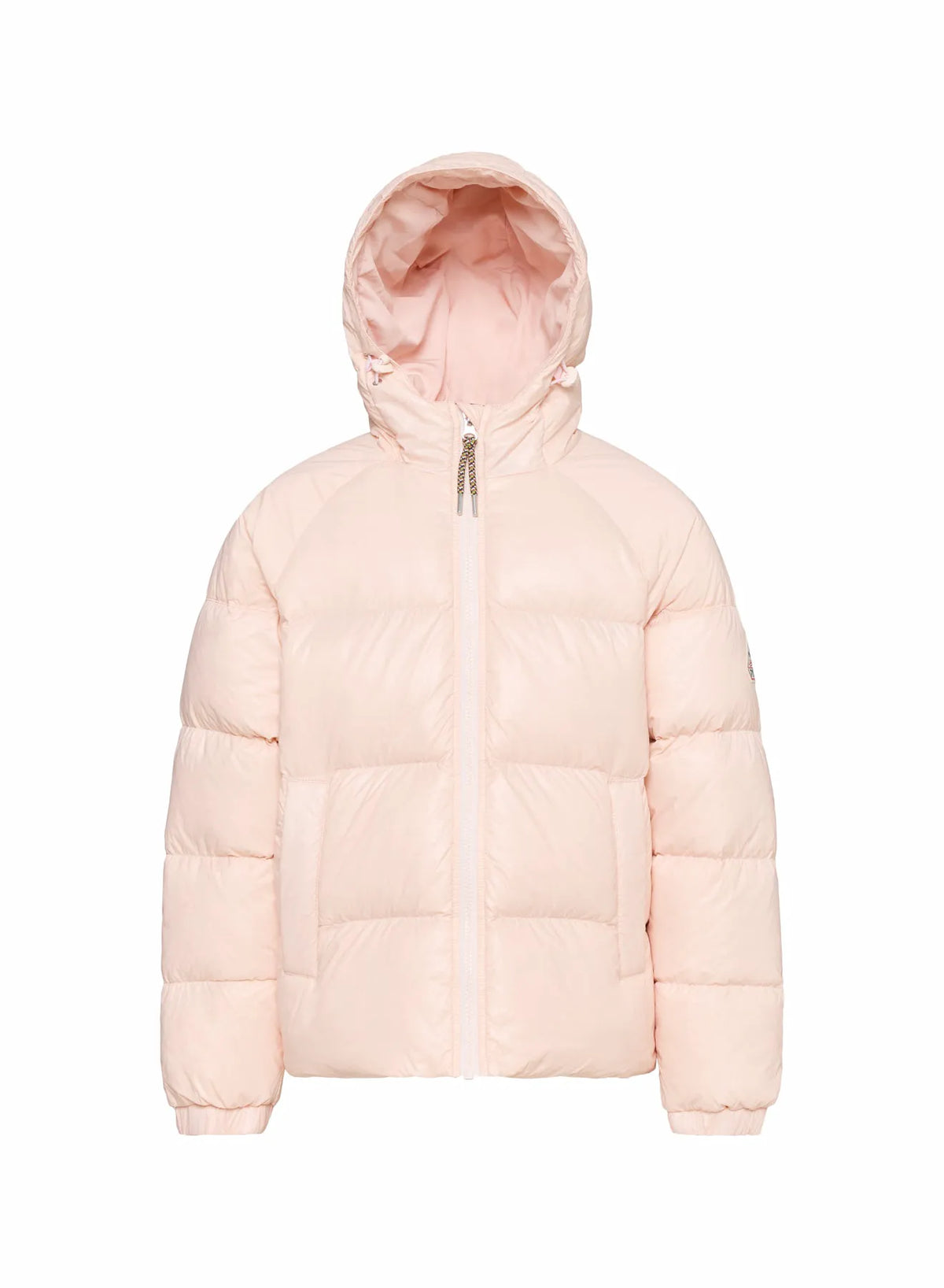 Children's hooded down jacket Pyrenex Sten pale pink