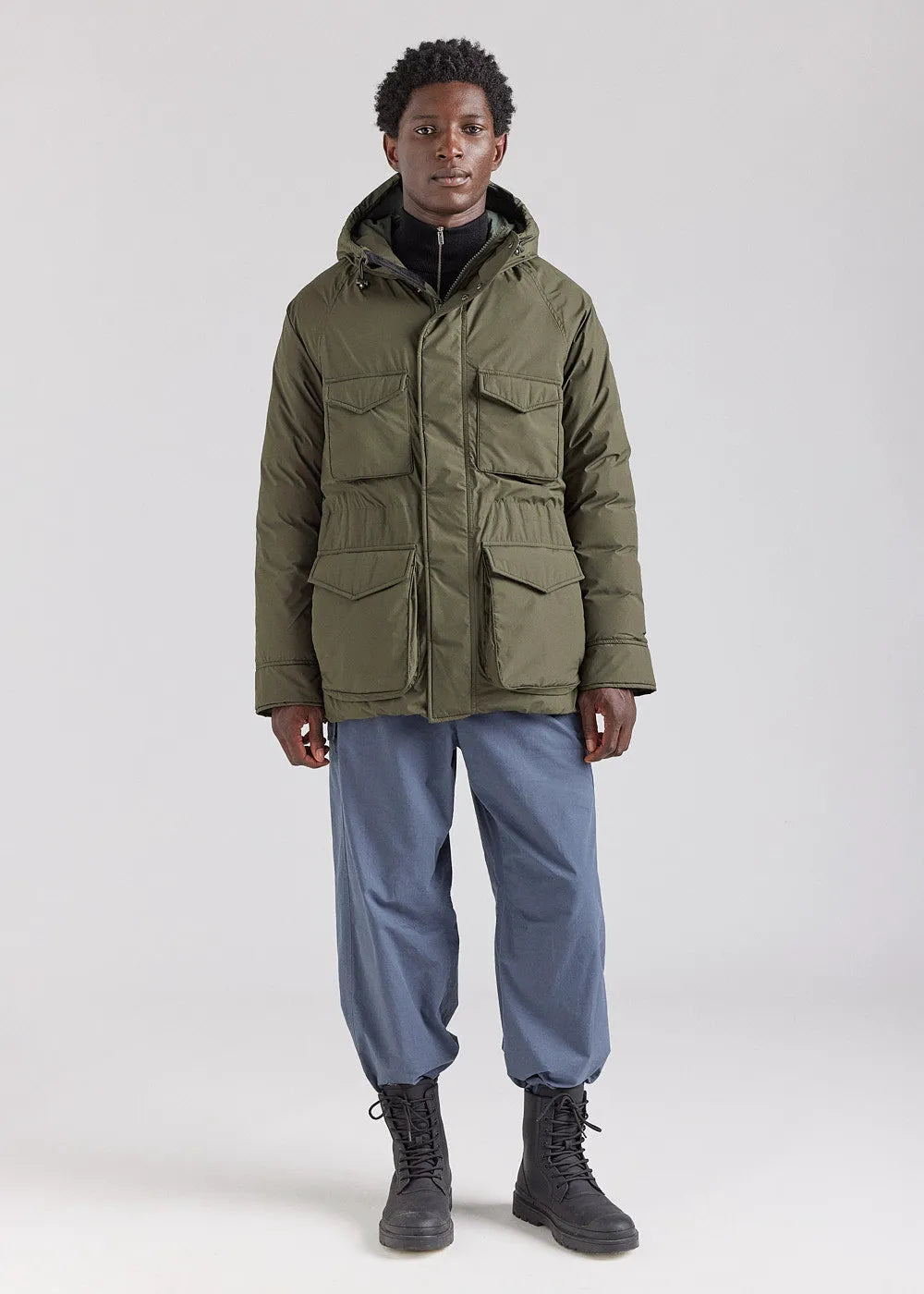 Men's Pyrenex Bazus parka in natural khaki down