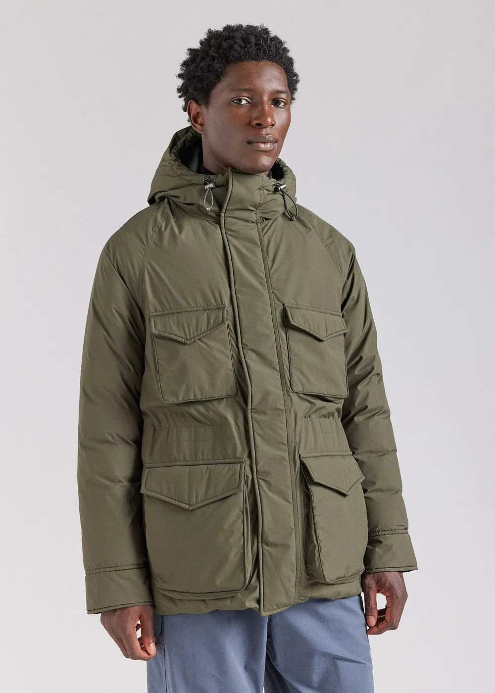 Men's Pyrenex Bazus parka in natural khaki down