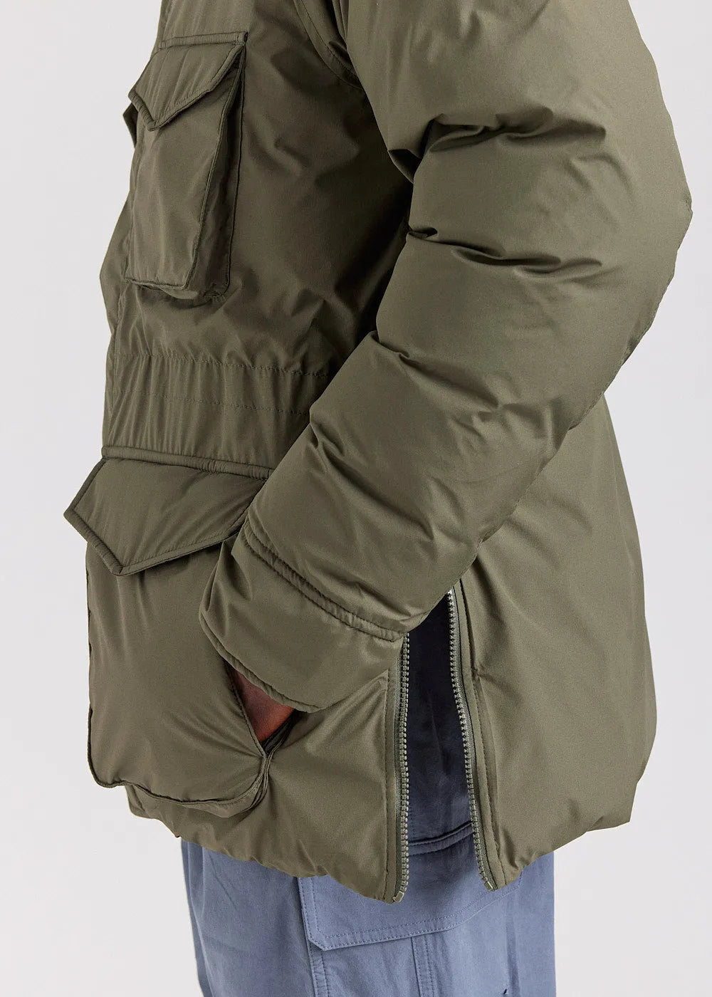 Men's Pyrenex Bazus parka in natural khaki down