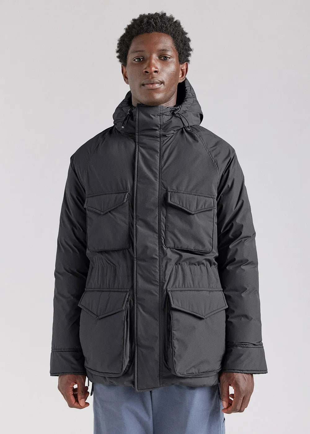 Men's parka Pyrenex Bazus in natural down black