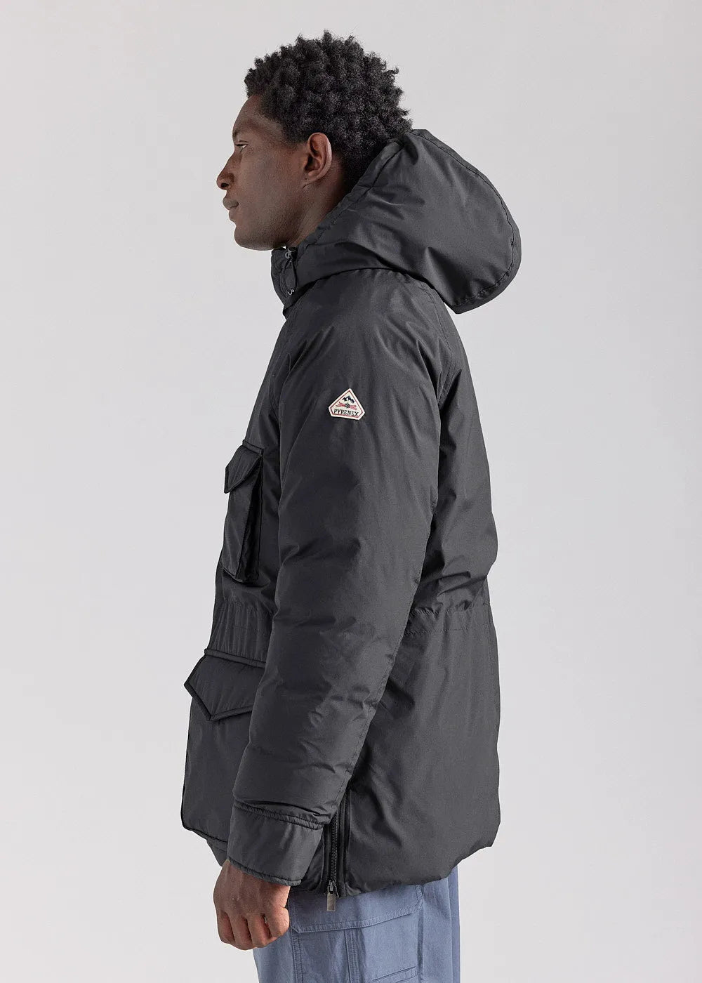Men's parka Pyrenex Bazus in natural down black