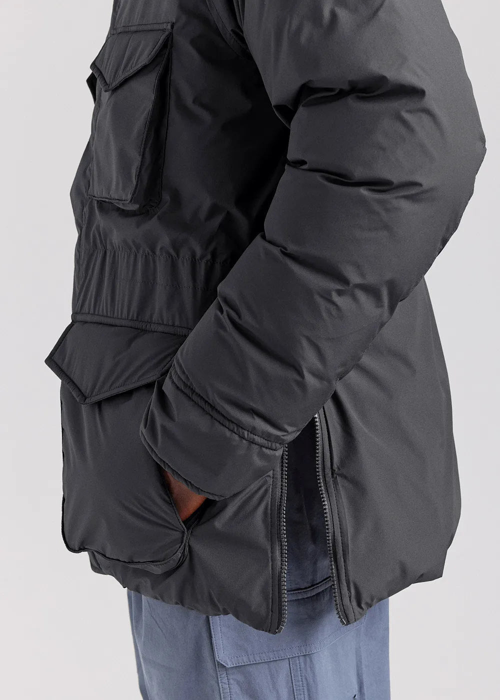 Men's parka Pyrenex Bazus in natural down black