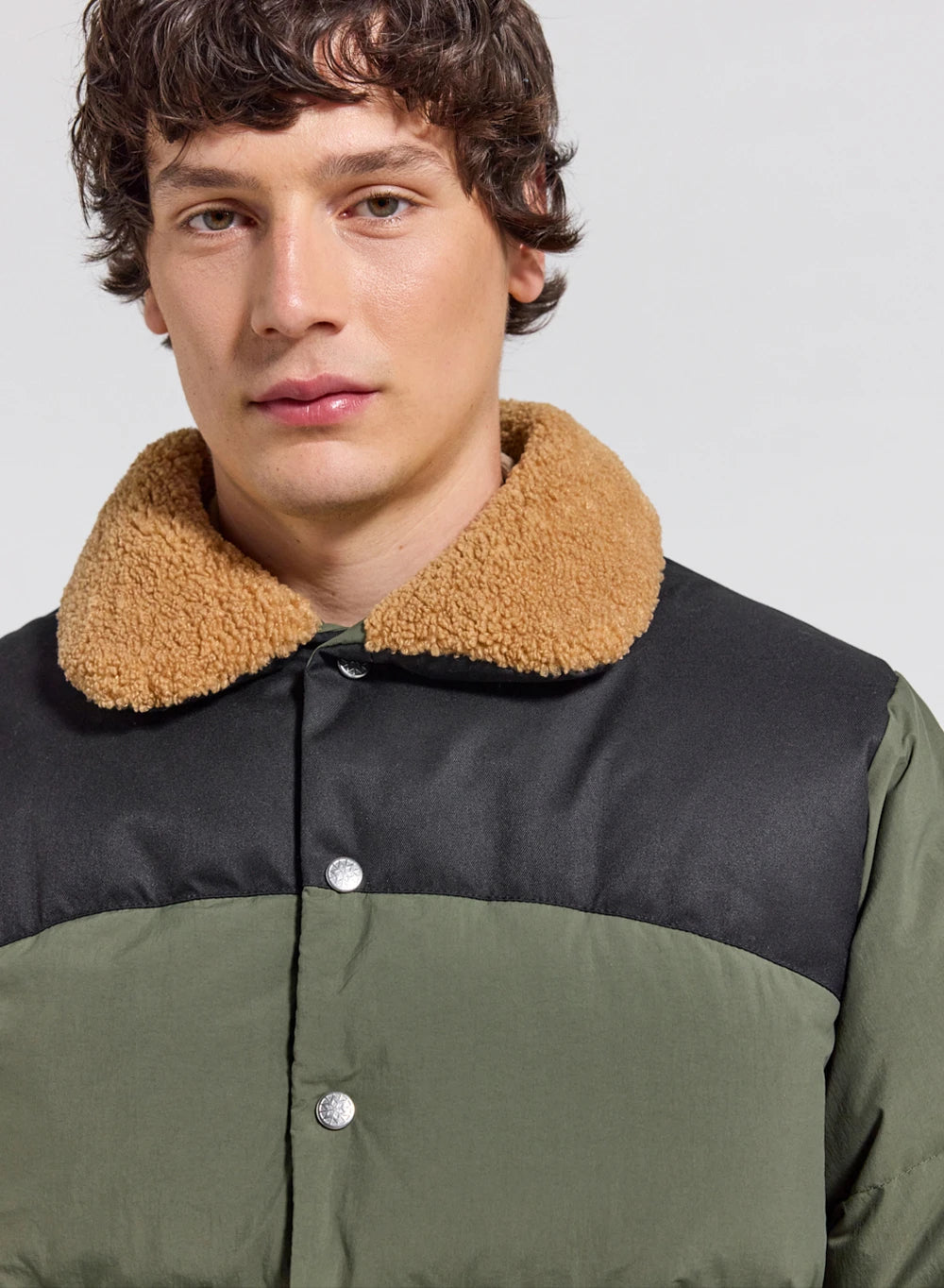 Winter down jacket Pyrenex Fiery dark khaki