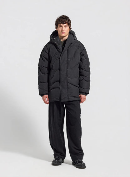 Men's hooded down jacket Pyrenex Mourtis black