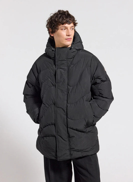 Men's hooded down jacket Pyrenex Mourtis black