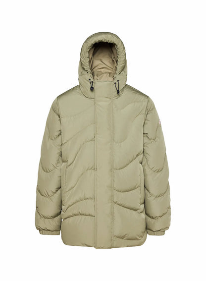Men's hooded down jacket Pyrenex Mourtis light khaki