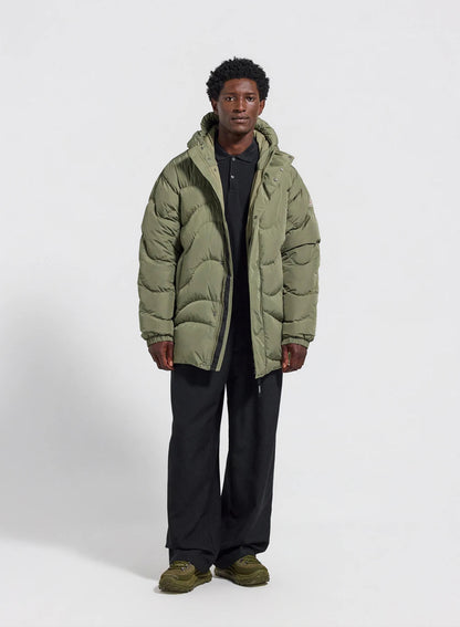 Men's hooded down jacket Pyrenex Mourtis light khaki
