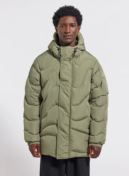 Men's hooded down jacket Pyrenex Mourtis light khaki