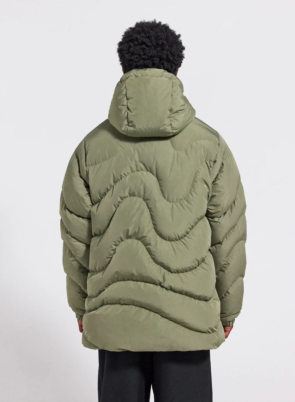 Men's hooded down jacket Pyrenex Mourtis light khaki