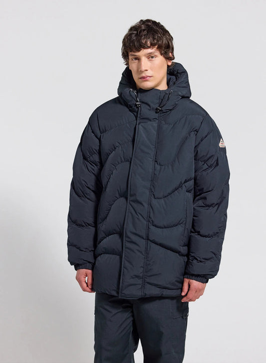 Pyrenex Mourtis dark blue hooded down jacket for men