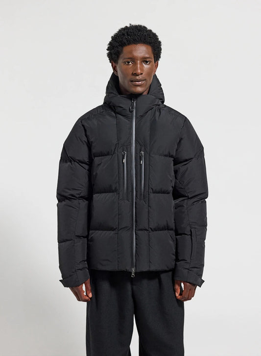 Men's hooded down jacket Pyrenex Impulse black