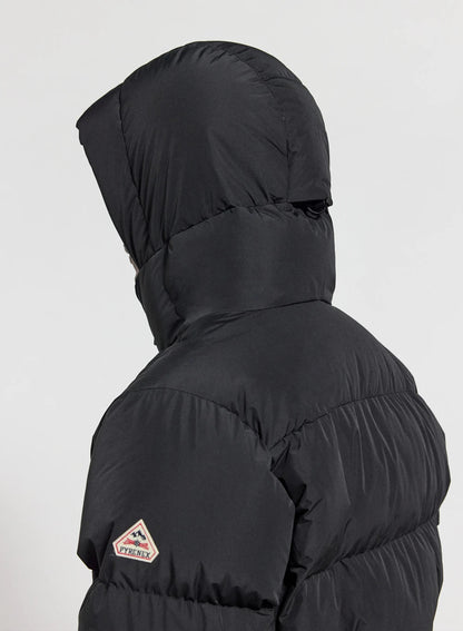 Men's hooded down jacket Pyrenex Impulse black