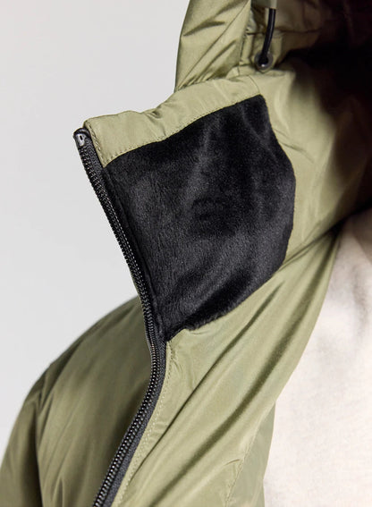 Men's hooded down jacket Pyrenex Impulse light khaki