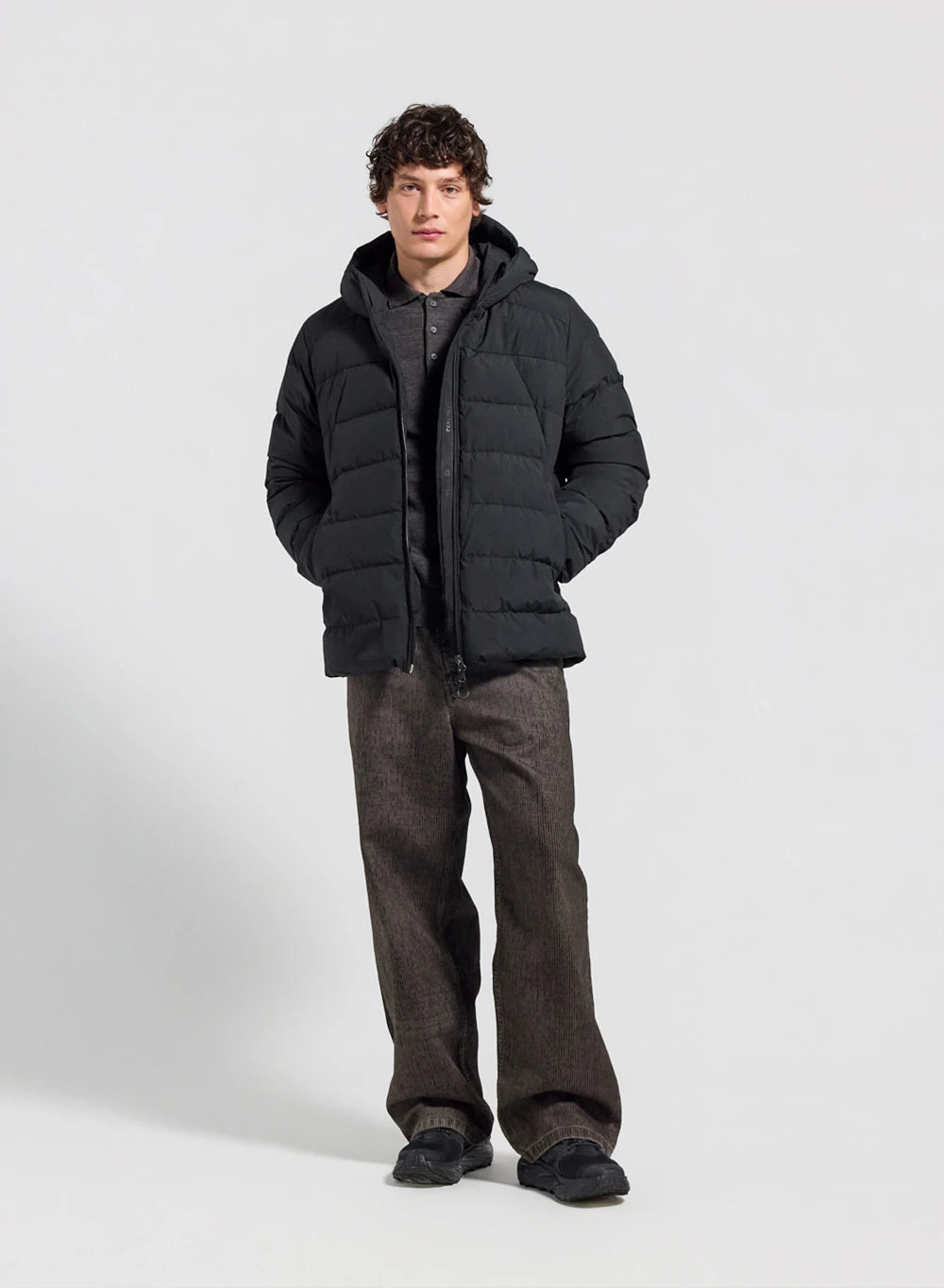 Pyrenex Kepler men's hooded down jacket in black