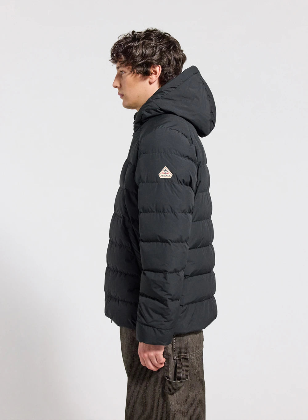 Pyrenex Kepler men's hooded down jacket in black