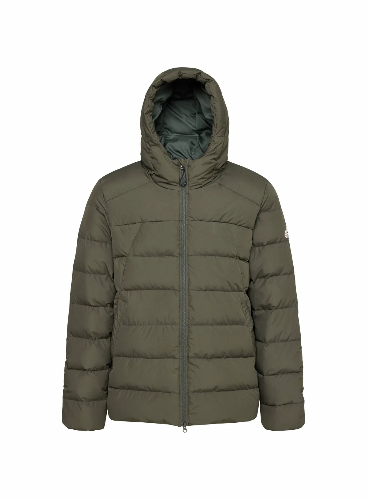 Men's hooded down jacket Pyrenex Kepler dark khaki