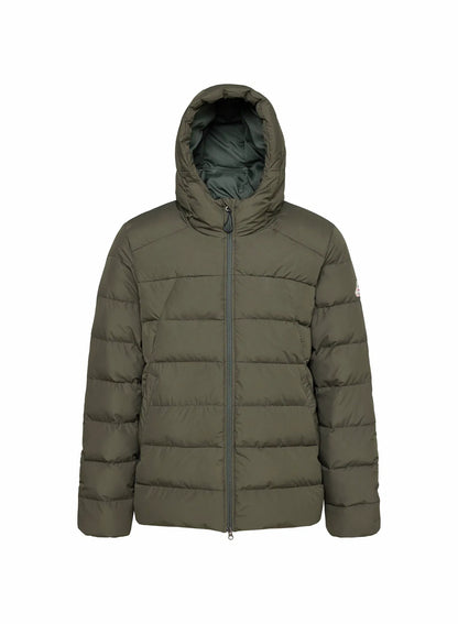 Men's hooded down jacket Pyrenex Kepler dark khaki