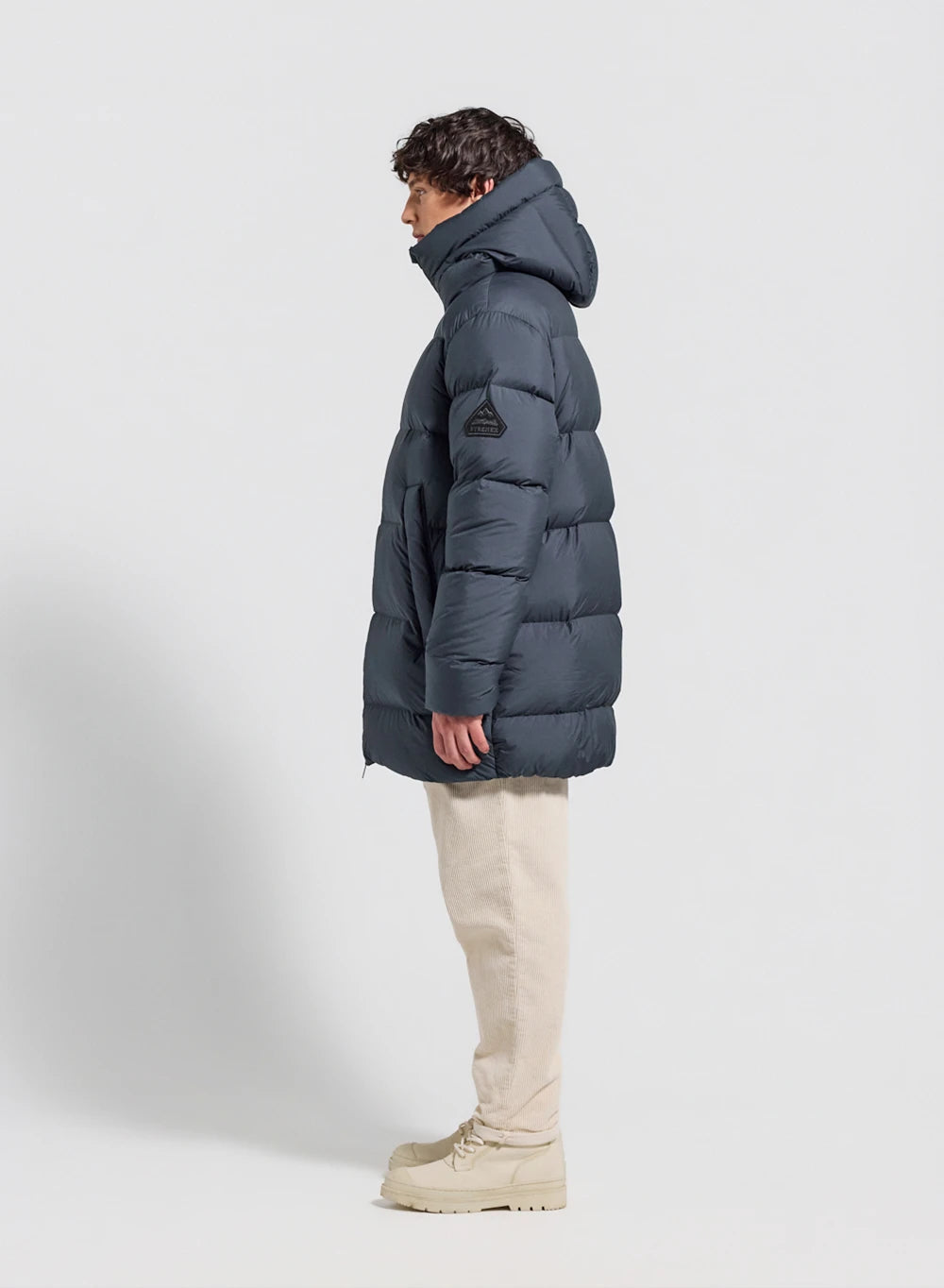 Men's down jacket made in Saint-Sever Pyrenex Vesper dark blue