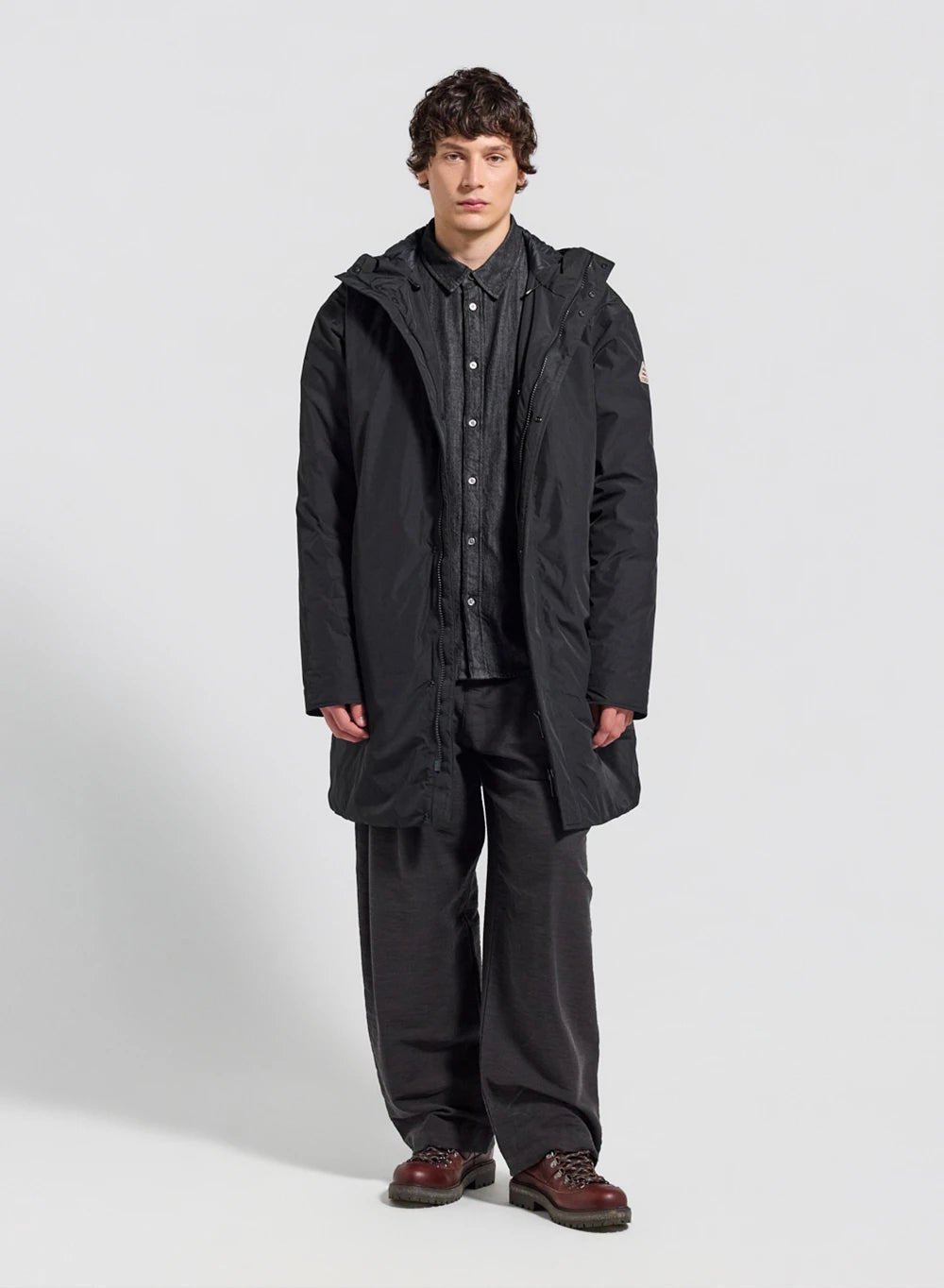 Pyrenex Puigmal long, waterproof quilted parka for men in black