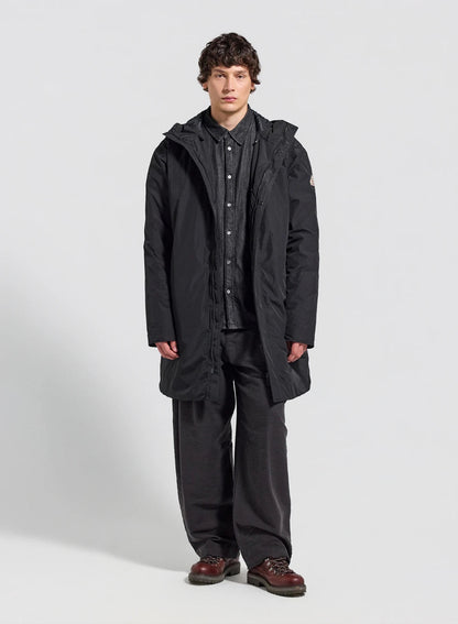 Pyrenex Puigmal long, waterproof quilted parka for men in black