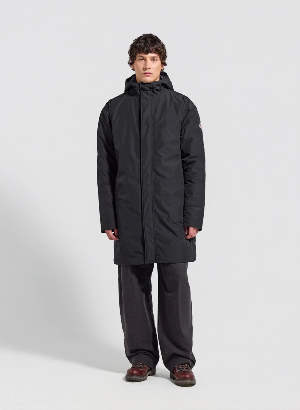 Pyrenex Puigmal long, waterproof quilted parka for men in black