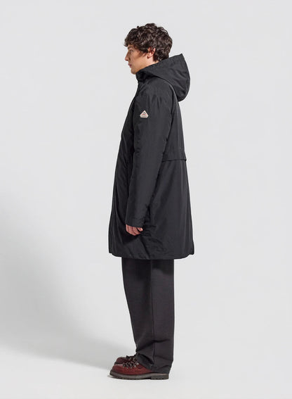Pyrenex Puigmal long, waterproof quilted parka for men in black
