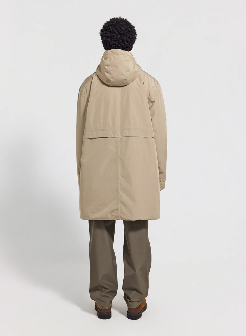 Long waterproof quilted parka for men Pyrenex Puigmal light beige