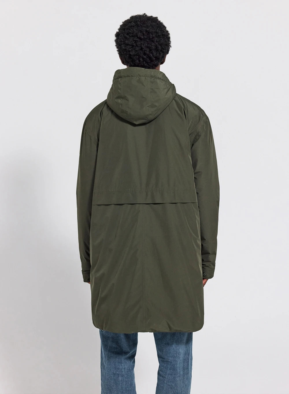 Long waterproof quilted parka for men Pyrenex Puigmal dark khaki