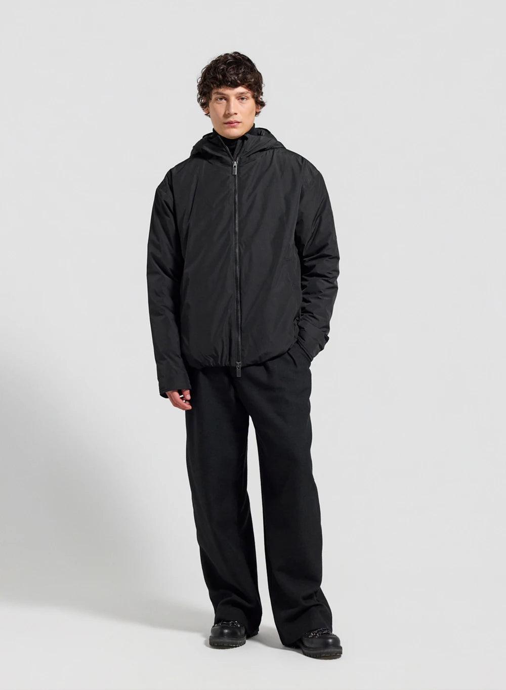 Quilted waterproof parka for men Pyrenex Puigmal black
