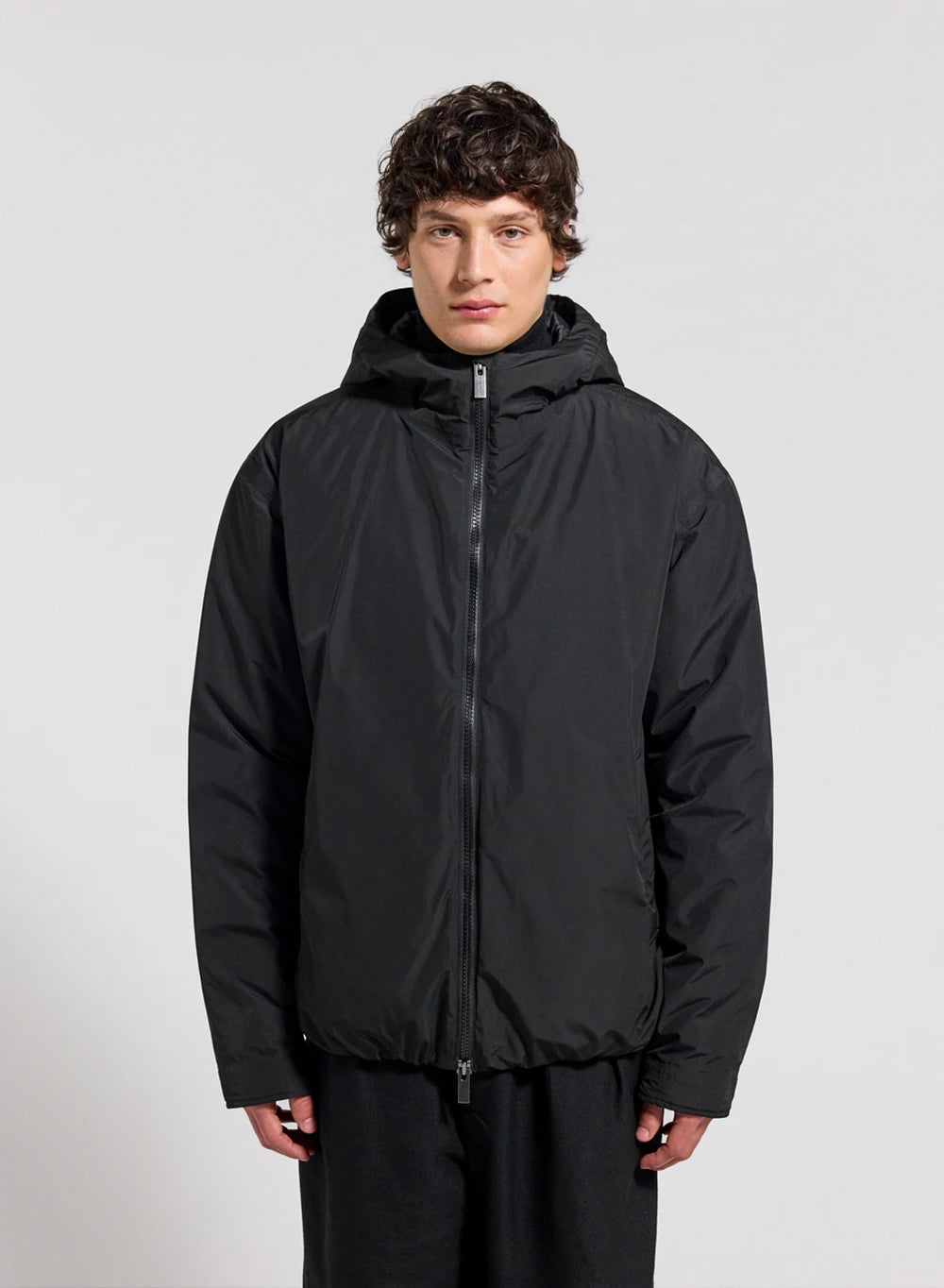 Quilted waterproof parka for men Pyrenex Puigmal black