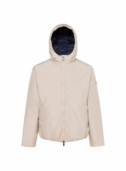Quilted waterproof parka for men Pyrenex Puigmal light beige
