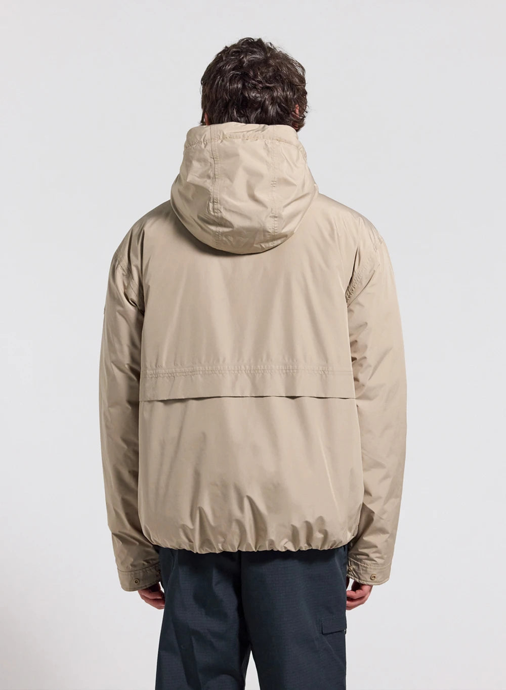Quilted waterproof parka for men Pyrenex Puigmal light beige