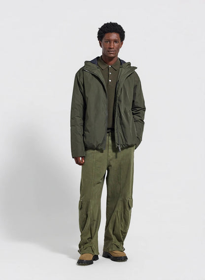 Waterproof quilted parka for men Pyrenex Puigmal dark khaki