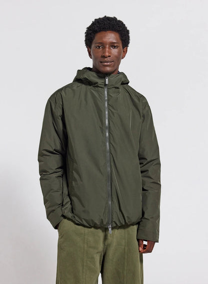 Waterproof quilted parka for men Pyrenex Puigmal dark khaki