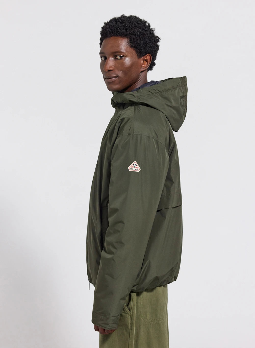 Waterproof quilted parka for men Pyrenex Puigmal dark khaki