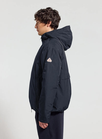 Waterproof quilted parka for men Pyrenex Puigmal dark blue
