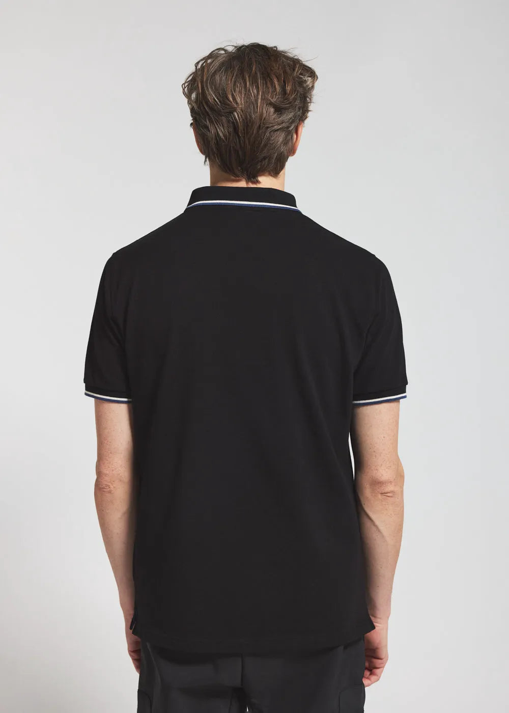 Men's organic cotton polo shirt Pyrenex Leyre black