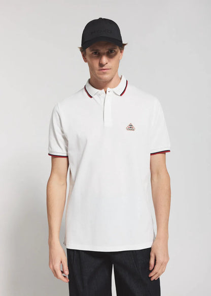 Men's polo shirt in organic cotton Pyrenex Leyre white