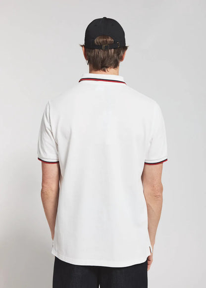 Men's polo shirt in organic cotton Pyrenex Leyre white